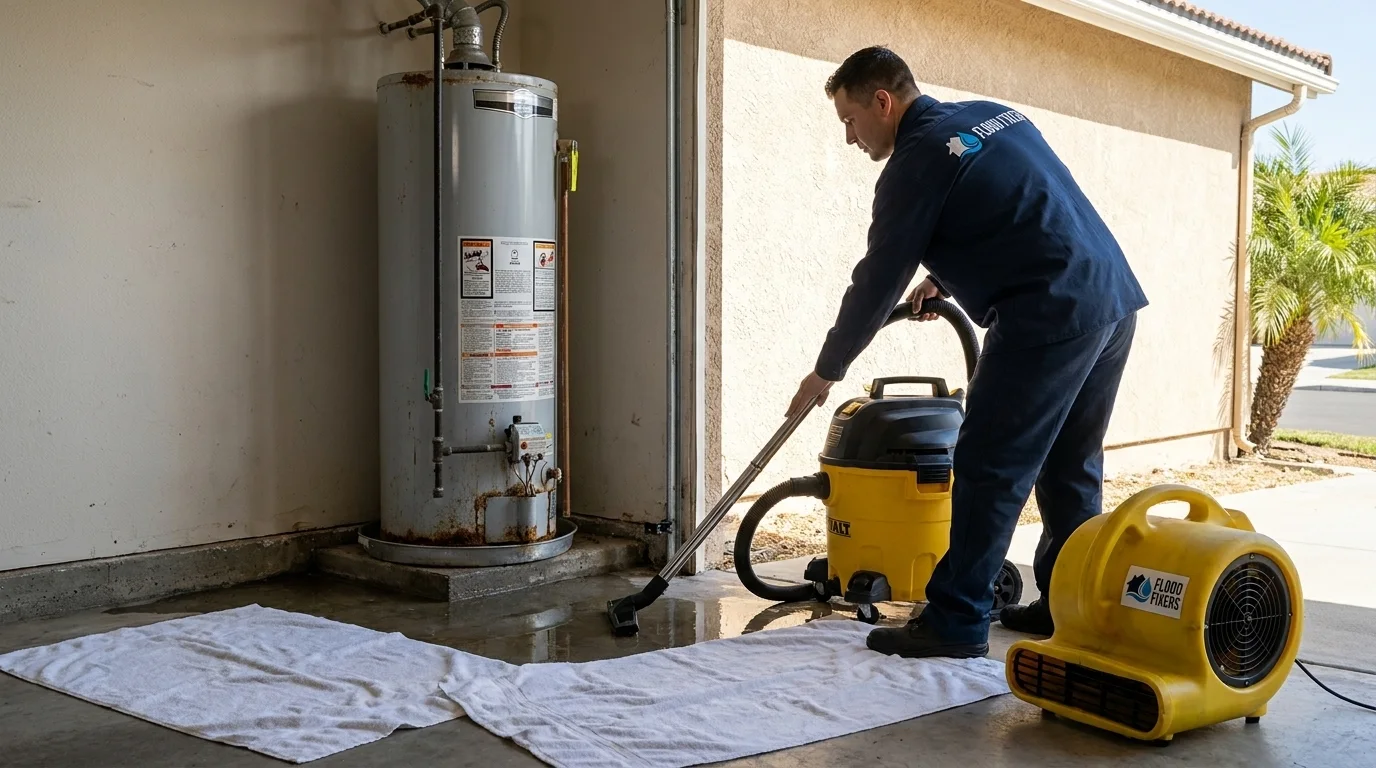 Water Heater Flood Cleanup